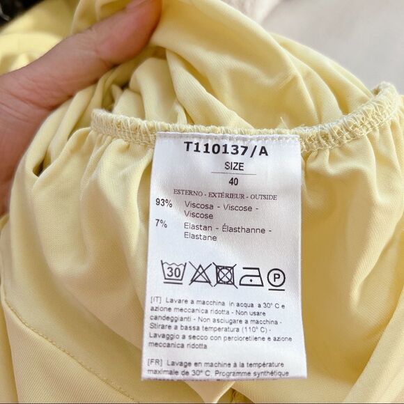 THE ANDAMANE Irina draped midi dress size 40 - Picture 10 of 12